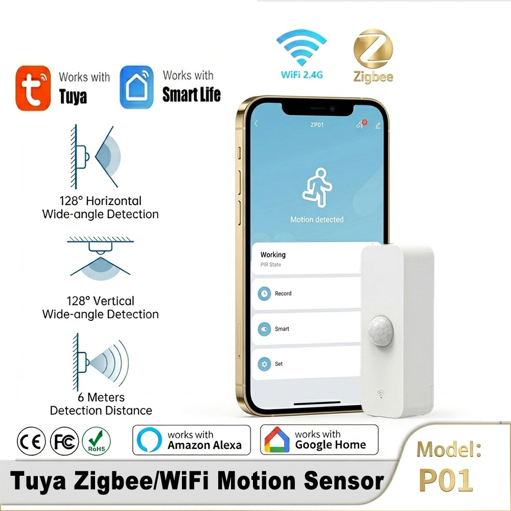 Home Assistant Tuya - Sensor Gerak PIR Cerdas WiFi Zigbee