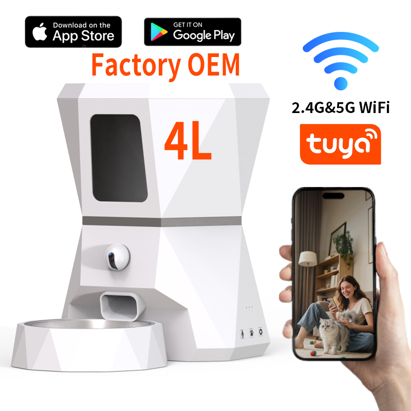 Tuya Smart - Dispenser Makanan Kucing Otomatis WIFI Kontrol