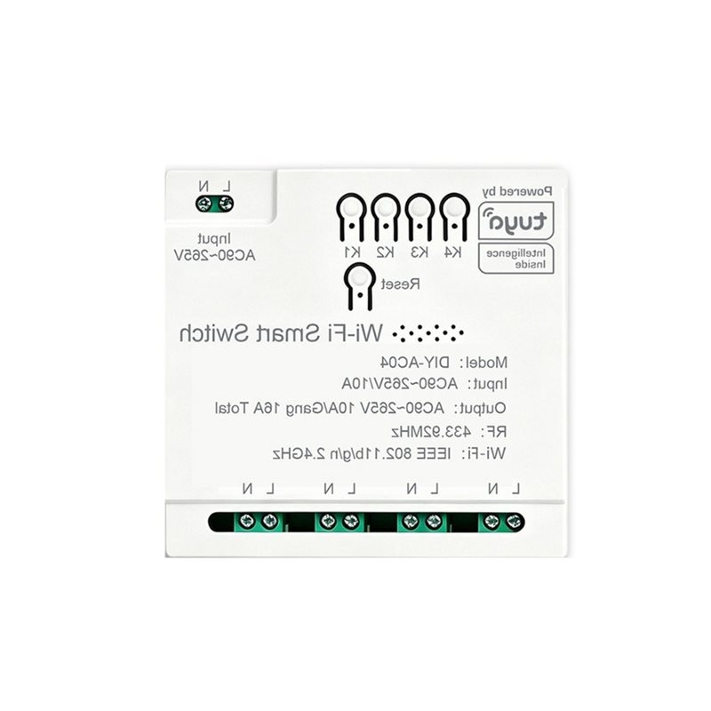 Tuya 4 Channel - T24C Tuya Relay Switch Pintu Garasi