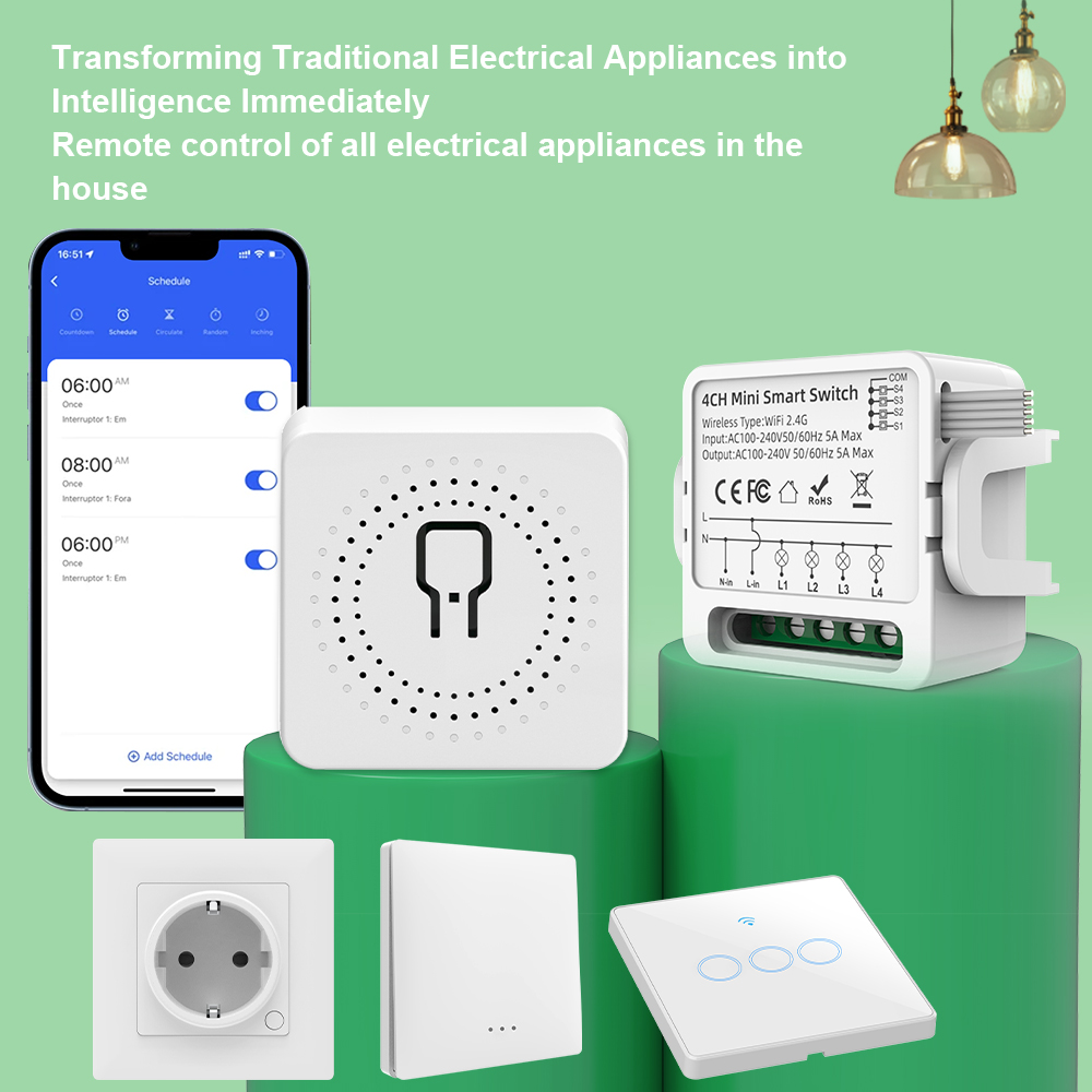 Tuya WiFi Smart Switch 1/2/3/4 - Tuya 4 Channel ulasan dan harga