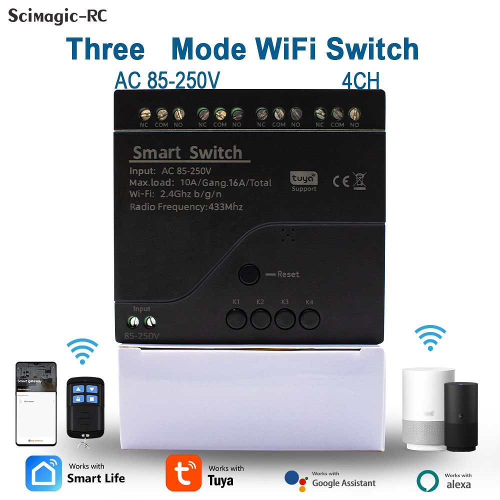 Modul Relay WiFi 4CH Tuya Smar - Tuya 4 Channel ulasan dan harga