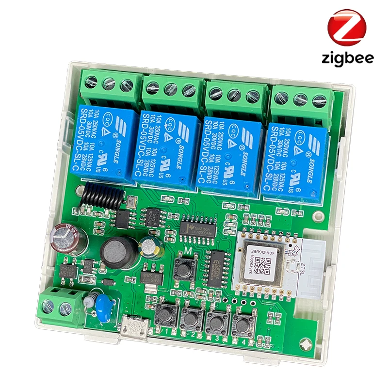 Zigbee Tuya sakelar 220V cerda - Tuya 4 Channel ulasan dan harga